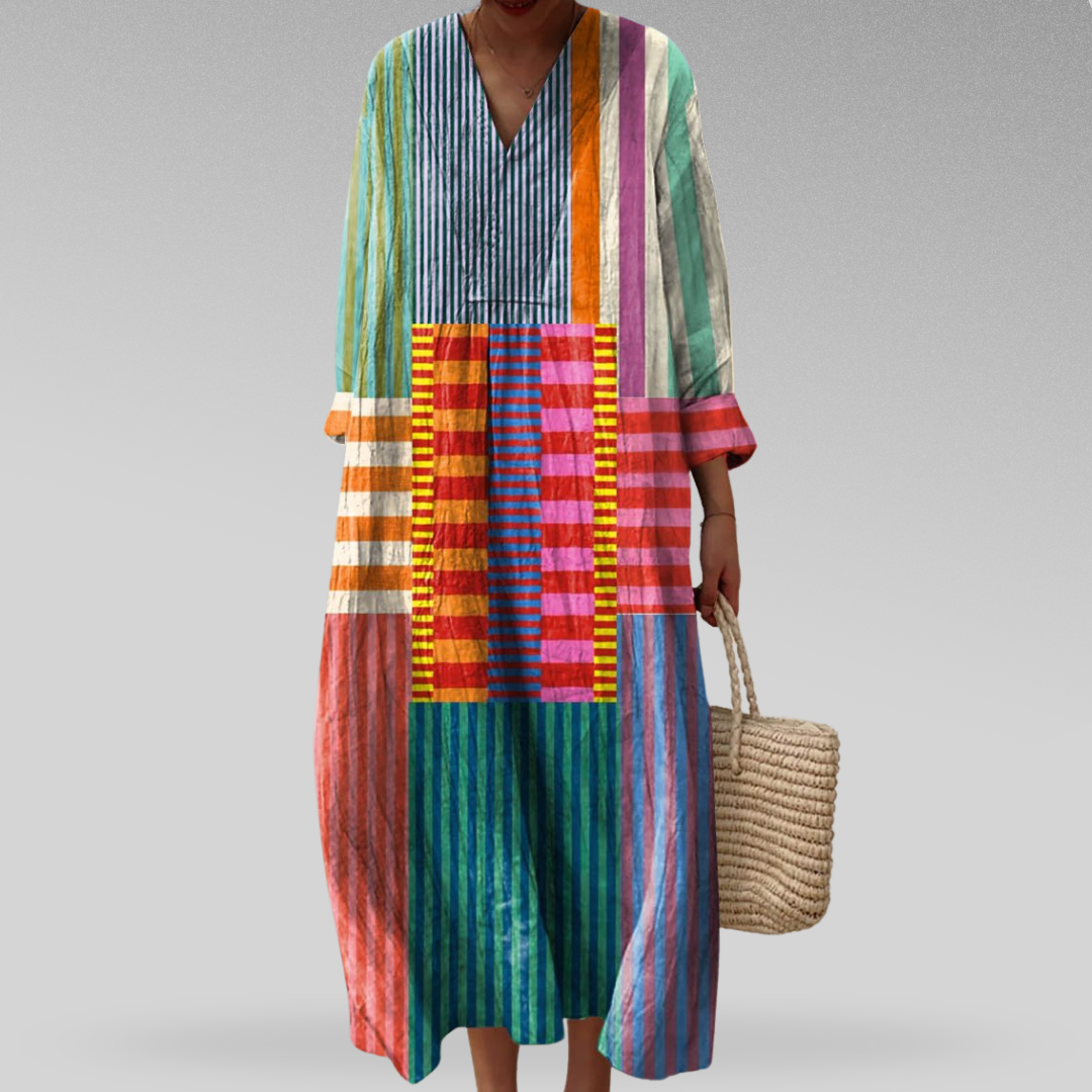 Leah - Elegant Geometric Dress