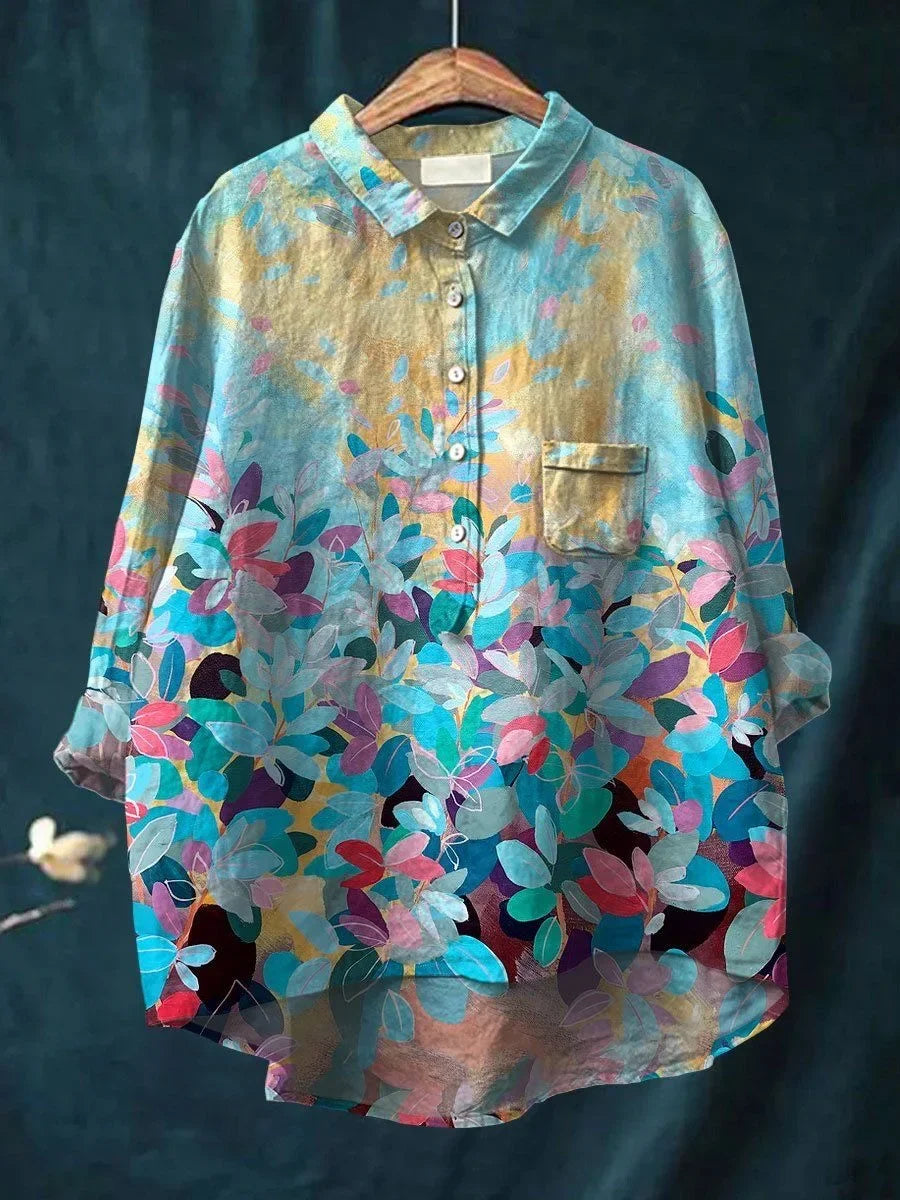 Bironette - Vibrant Floral Print Shirt