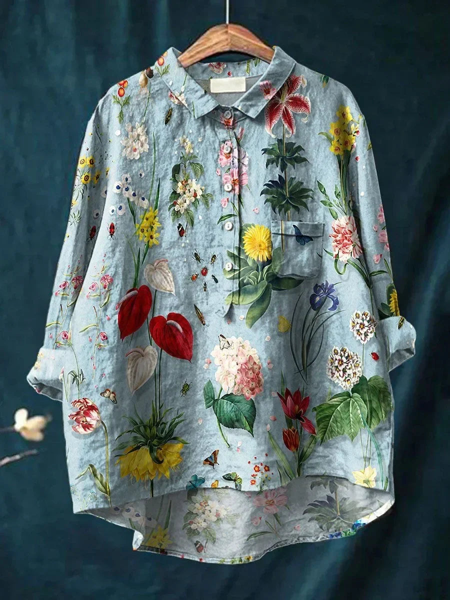 Jessavelle - Vibrant Floral Button-Up Shirt