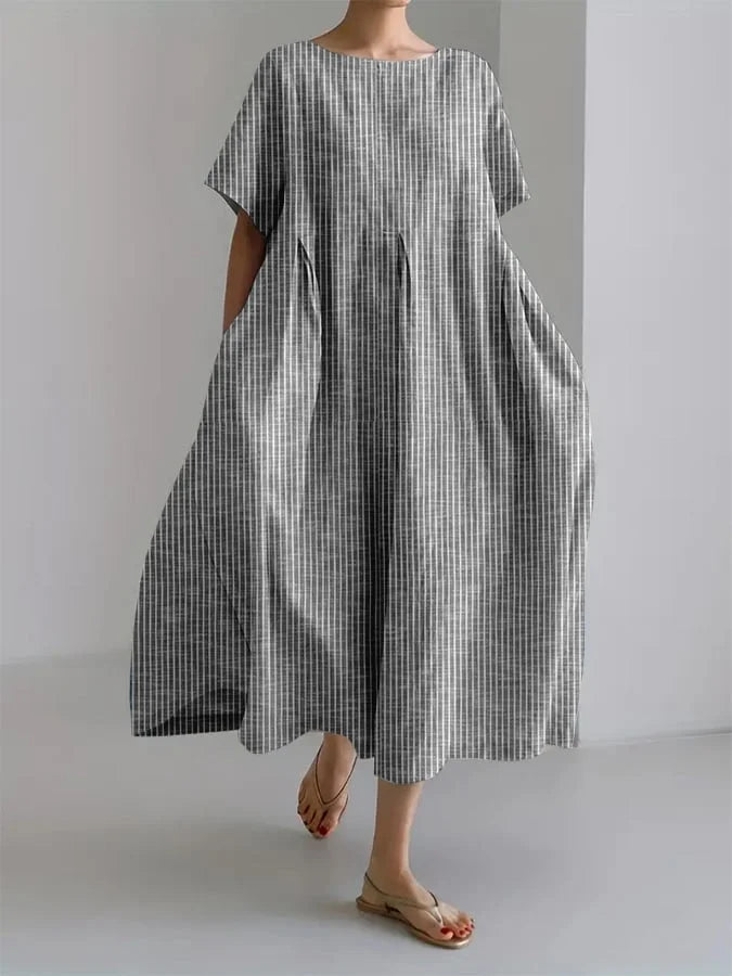 Molly - Casual Long Dress with Comfortable Fit and Retro Style for Every Day