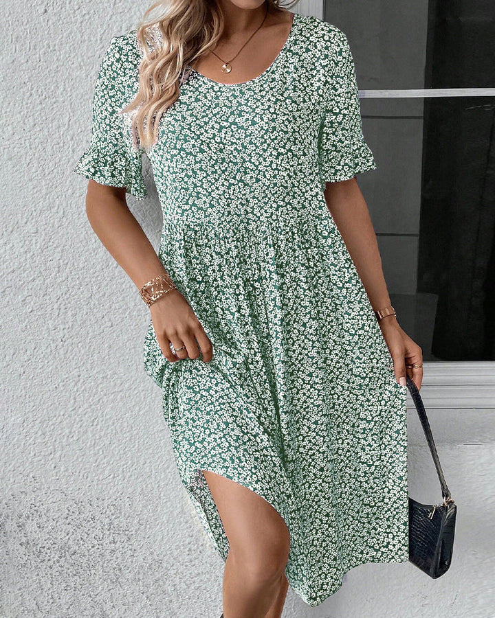 Eunice - Elegant Floral Midi Dress