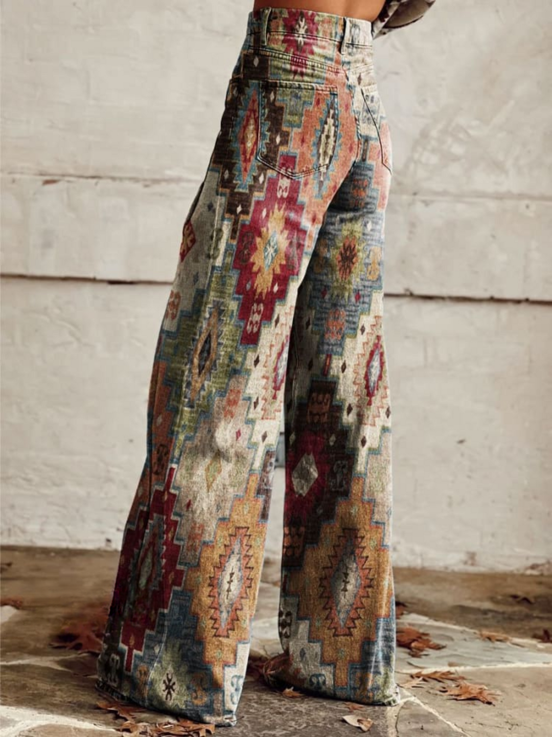 Janette - Elegant and Modern Retro Chevron Pants