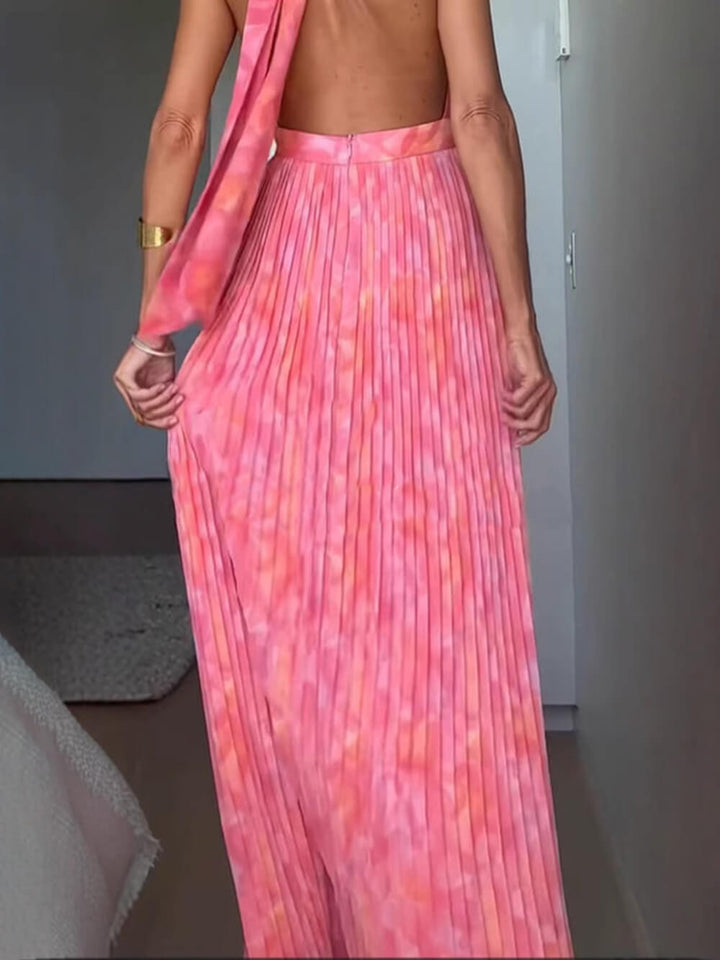 Tara - Halter V-Neck Dress