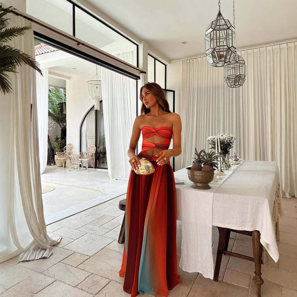 Ayesha - Long Strapless Dress