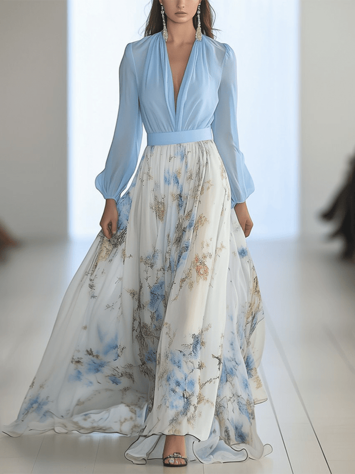 Alouette - Long Dress with Floral Print