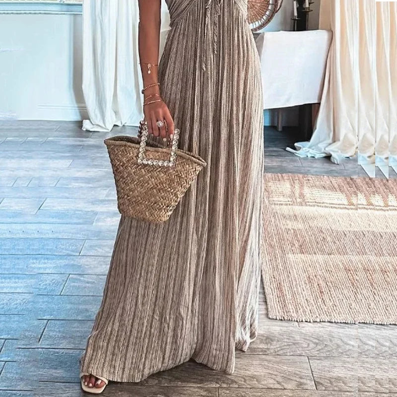 Sylvia - Bohemian dress with halterneck