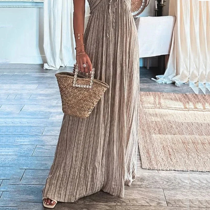 Sylvia - Bohemian dress with halterneck