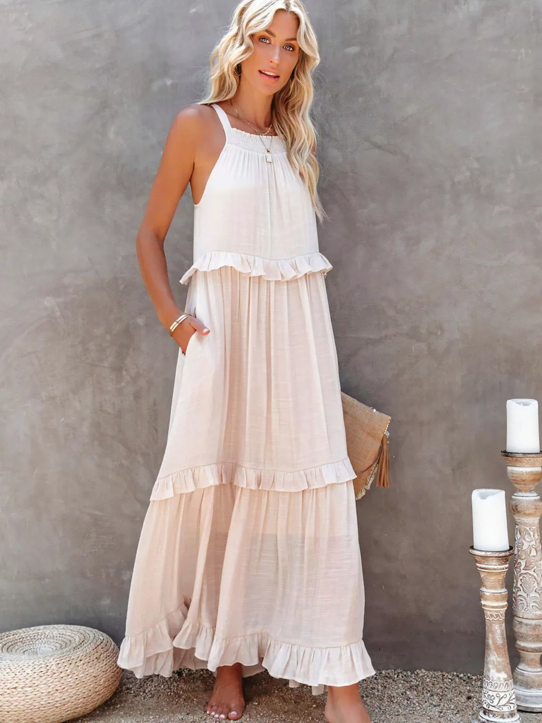 Stella - Ruffle Breeze Maxi Dress