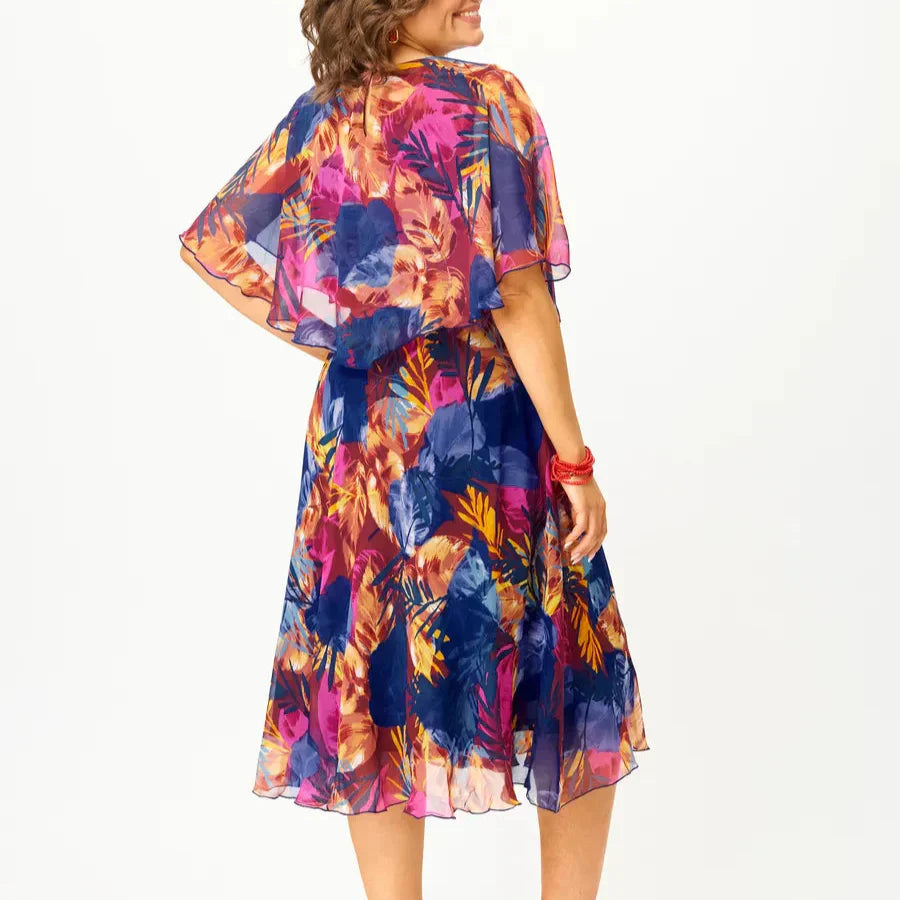 Emily - Comfortable Plus Size Chiffon Dress