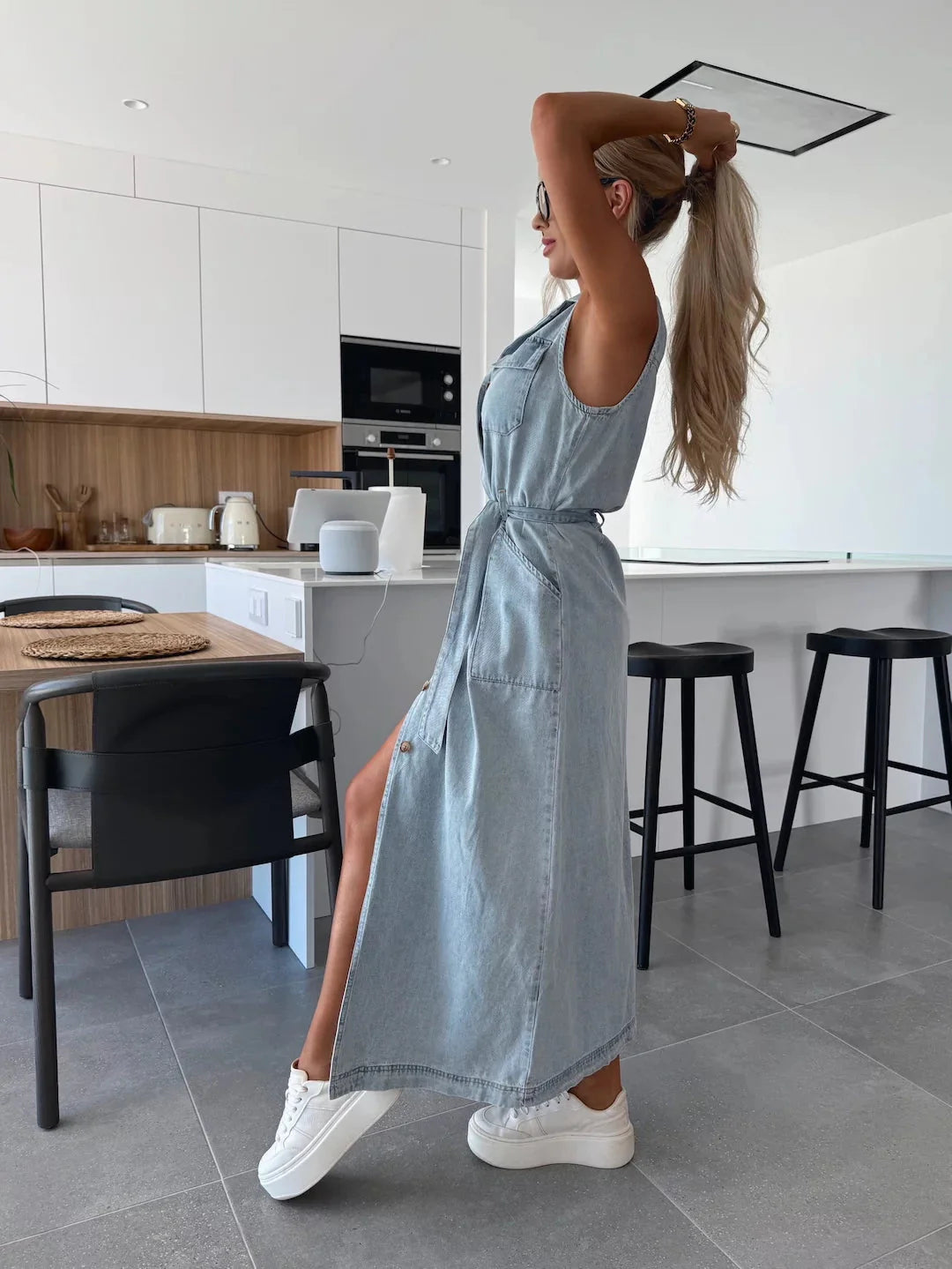 Zena - Maxi Denim Dress