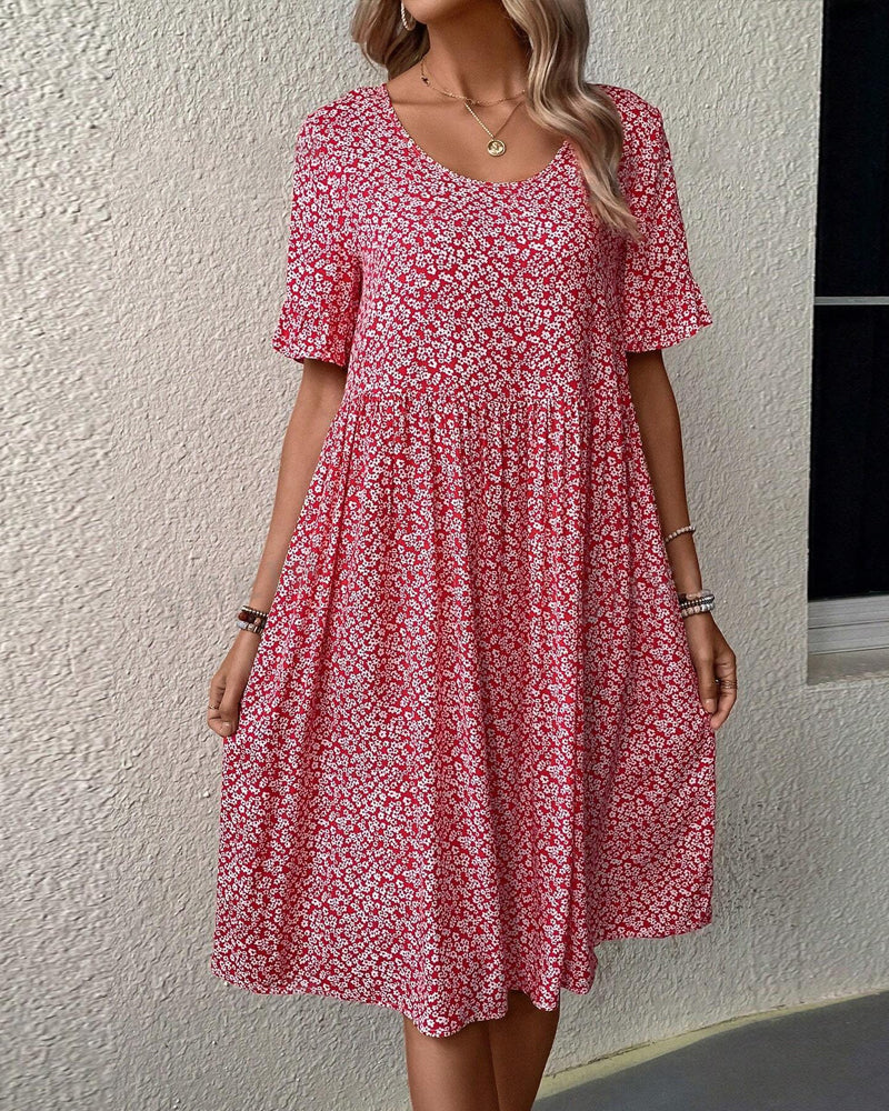Eunice - Elegant Floral Midi Dress