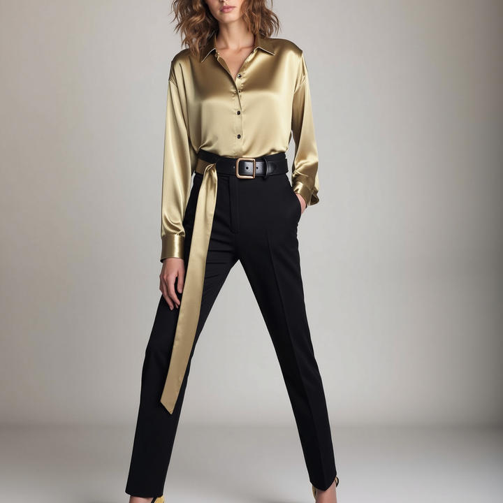 Yara - Women's satin blouse