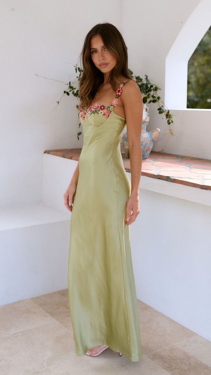 Dianne - Maxi Dress with Flower Detail