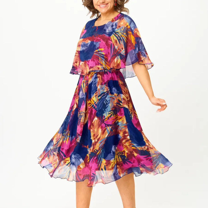Emily - Comfortable Plus Size Chiffon Dress