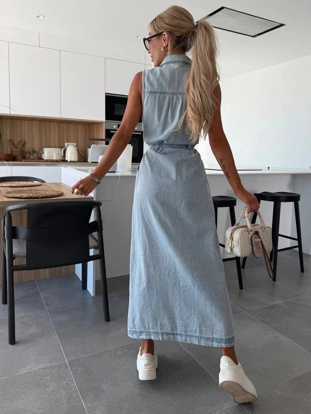 Zena - Maxi Denim Dress