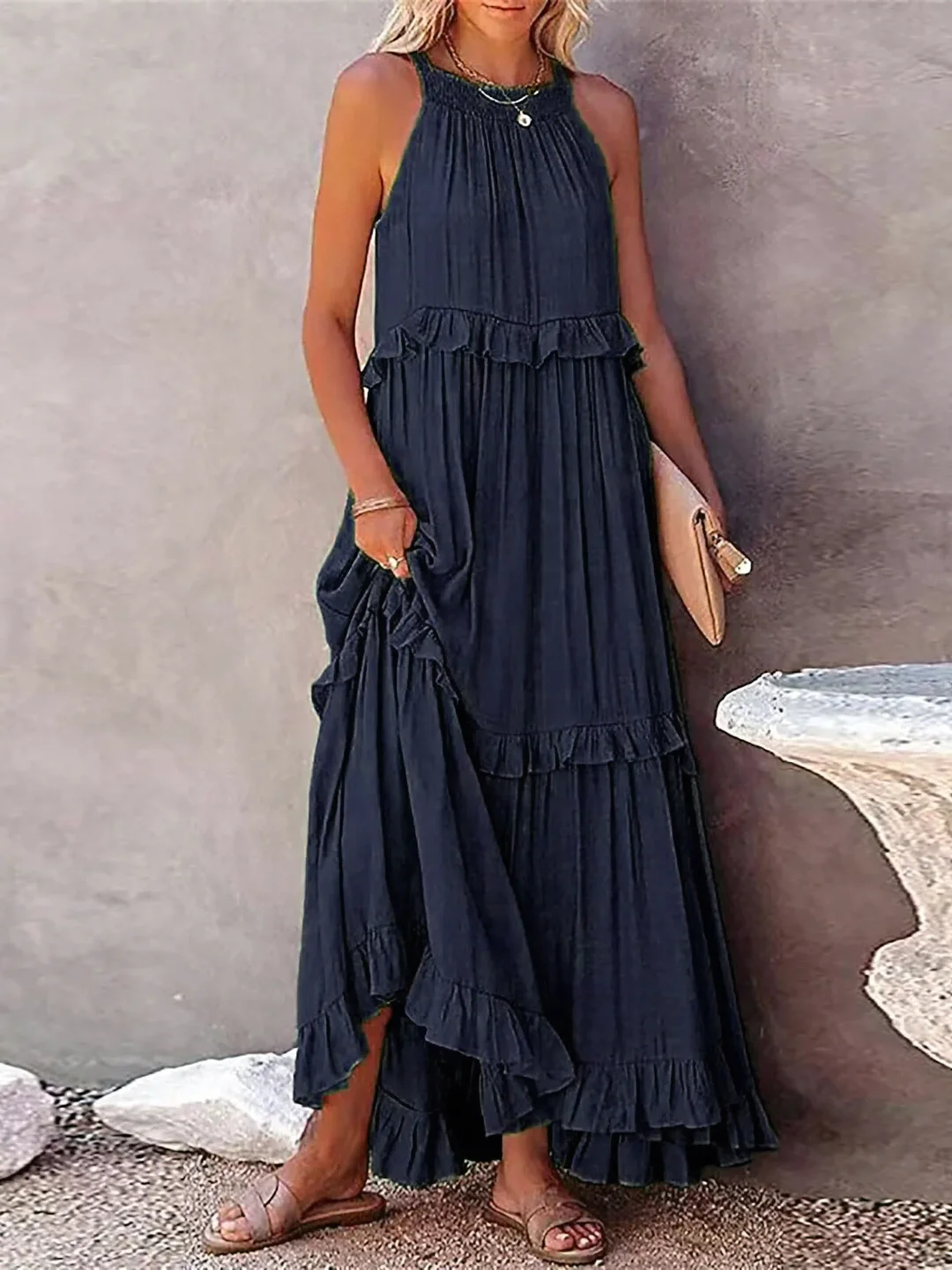 Stella - Ruffle Breeze Maxi Dress