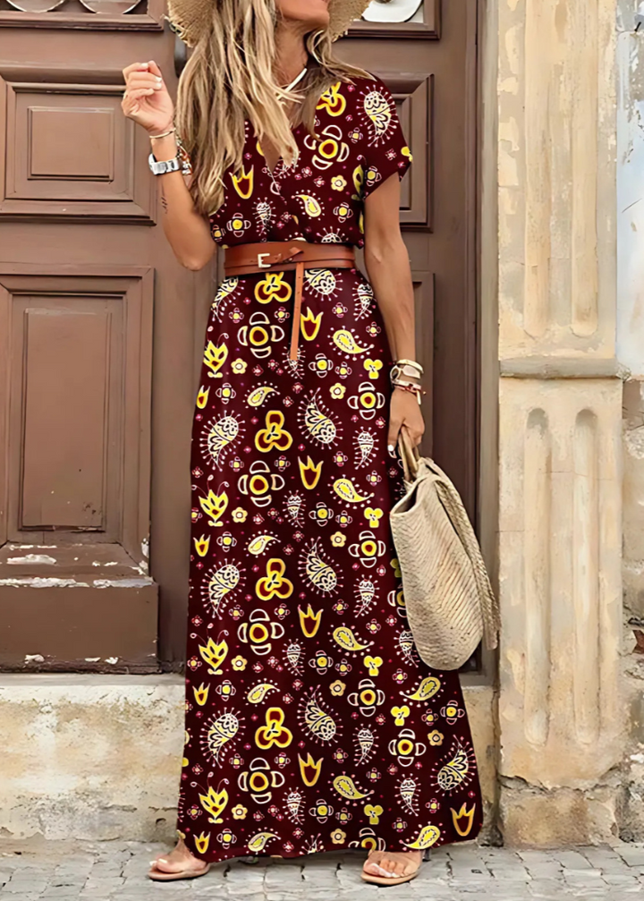 Valine - Elegant Bohemian Maxi Dress