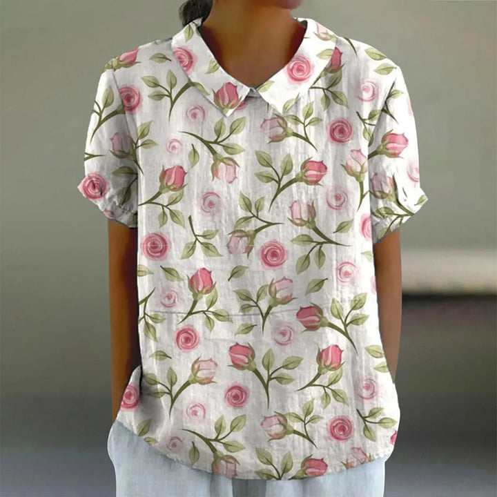 Sheena - Casual Blouse With Floral Print