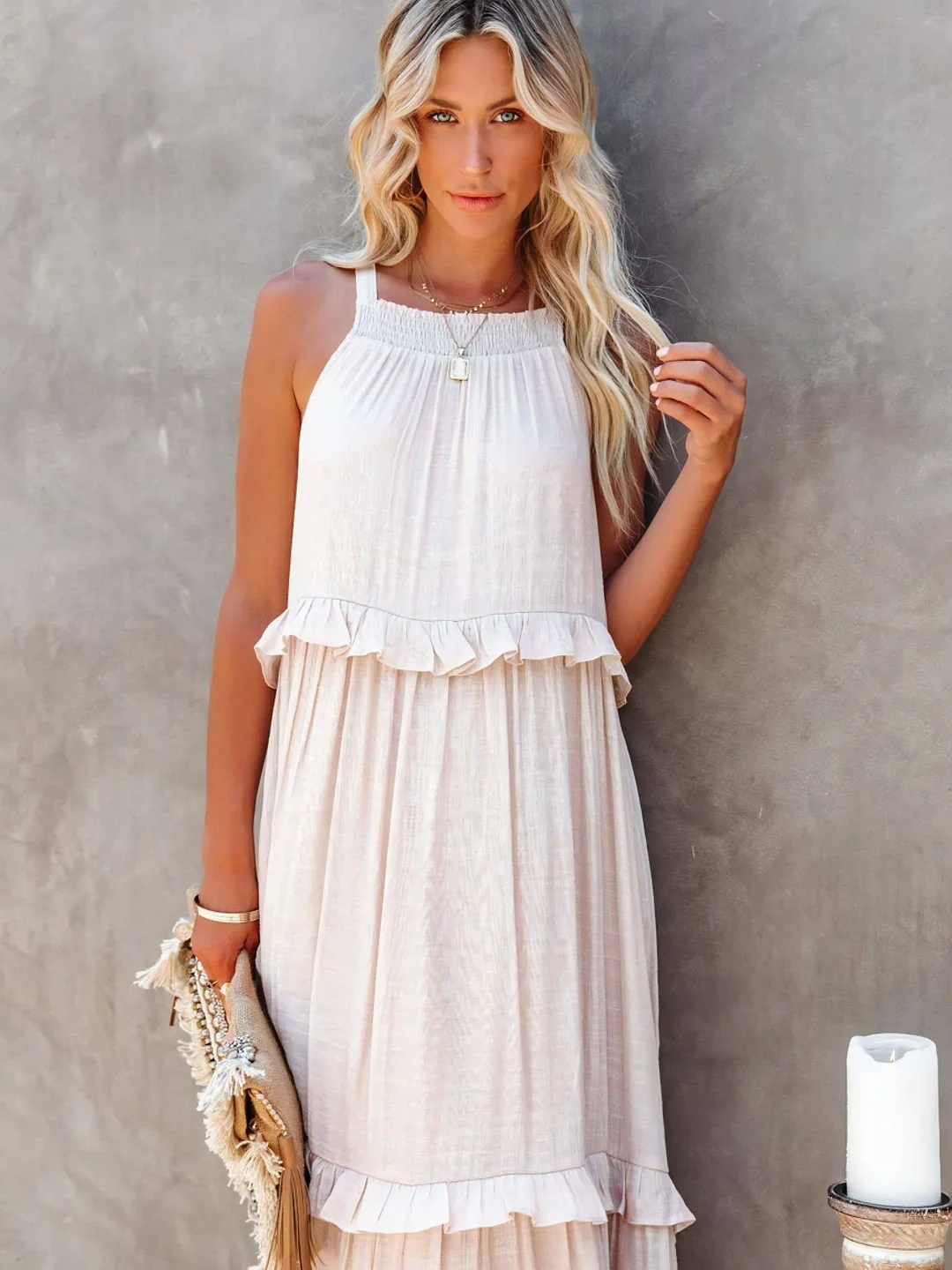 Stella - Ruffle Breeze Maxi Dress
