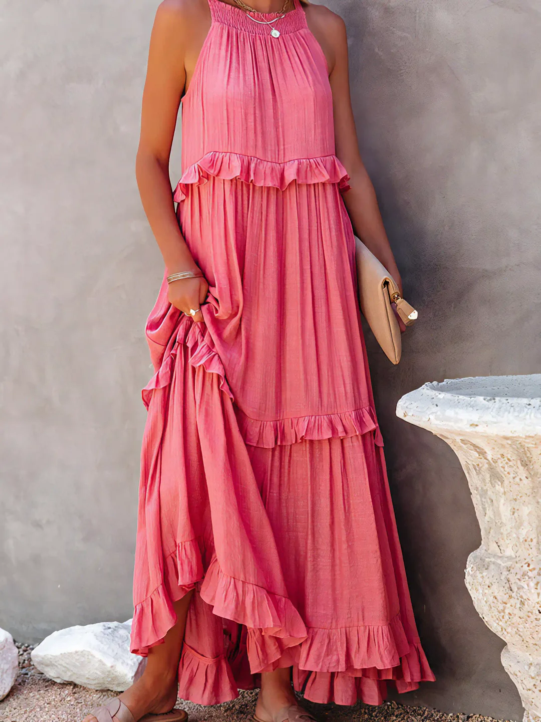 Stella - Ruffle Breeze Maxi Dress