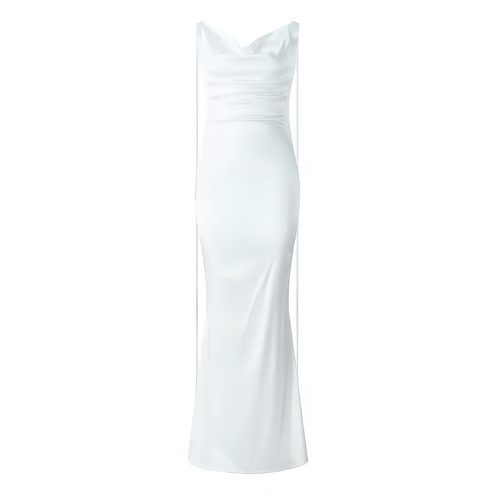 Sara - Elegant Off-Shoulder Backless Maxi Evening Dress