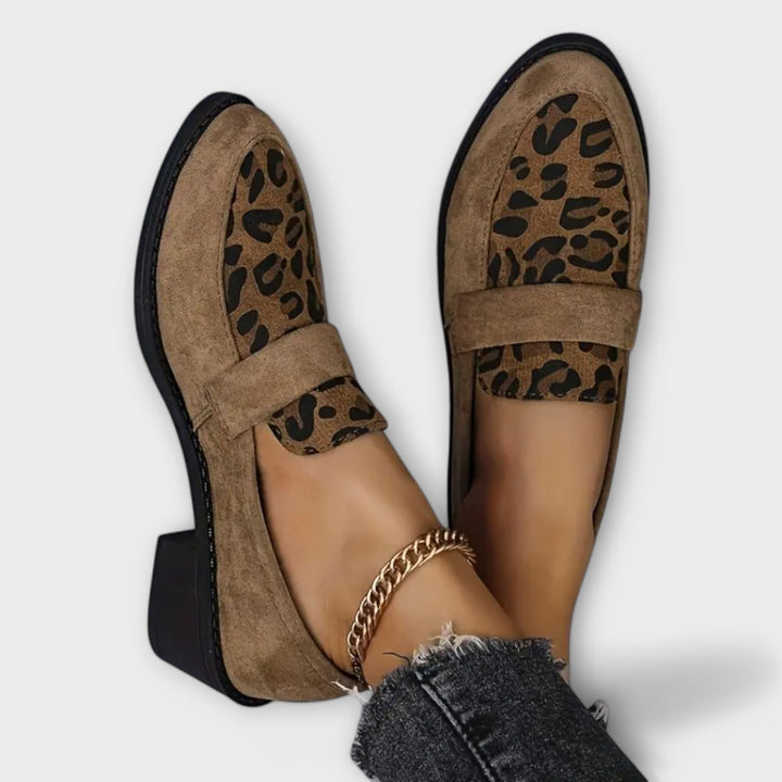 Harper - Elegant Women's Shoes with Leopard Print
