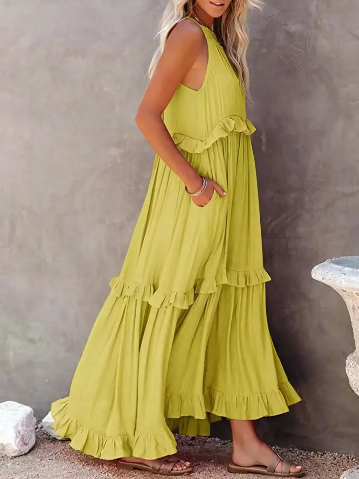 Stella - Ruffle Breeze Maxi Dress