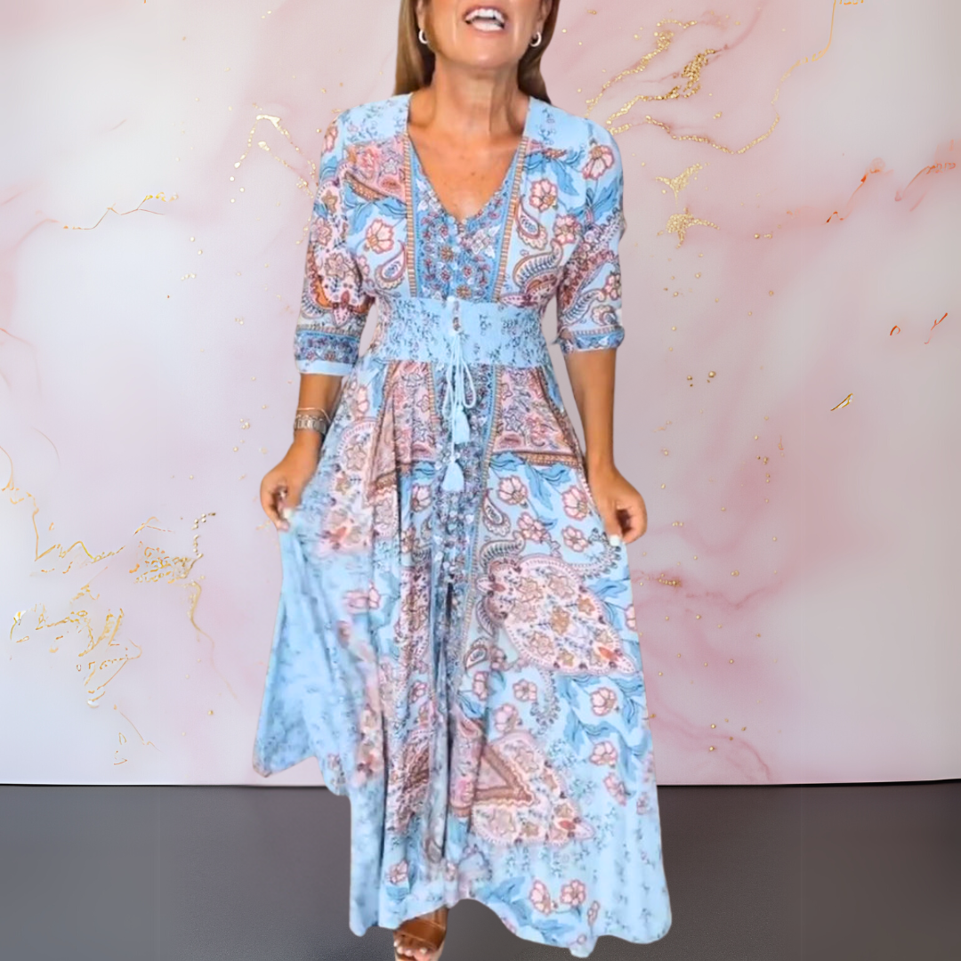 Alice - Elegant Summer Dress with V-neck