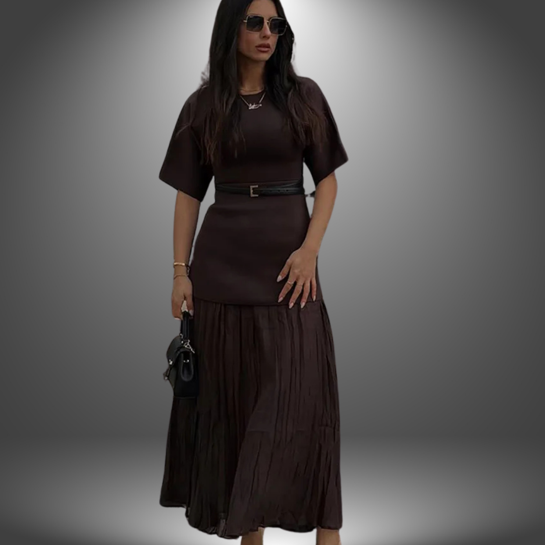 Andrea - Pleated Maxi Dress