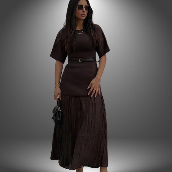 Andrea - Pleated Maxi Dress