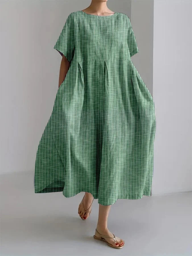 Molly - Casual Long Dress with Comfortable Fit and Retro Style for Every Day
