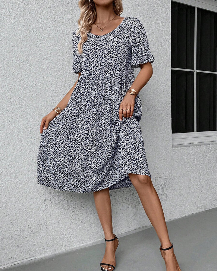 Eunice - Elegant Floral Midi Dress