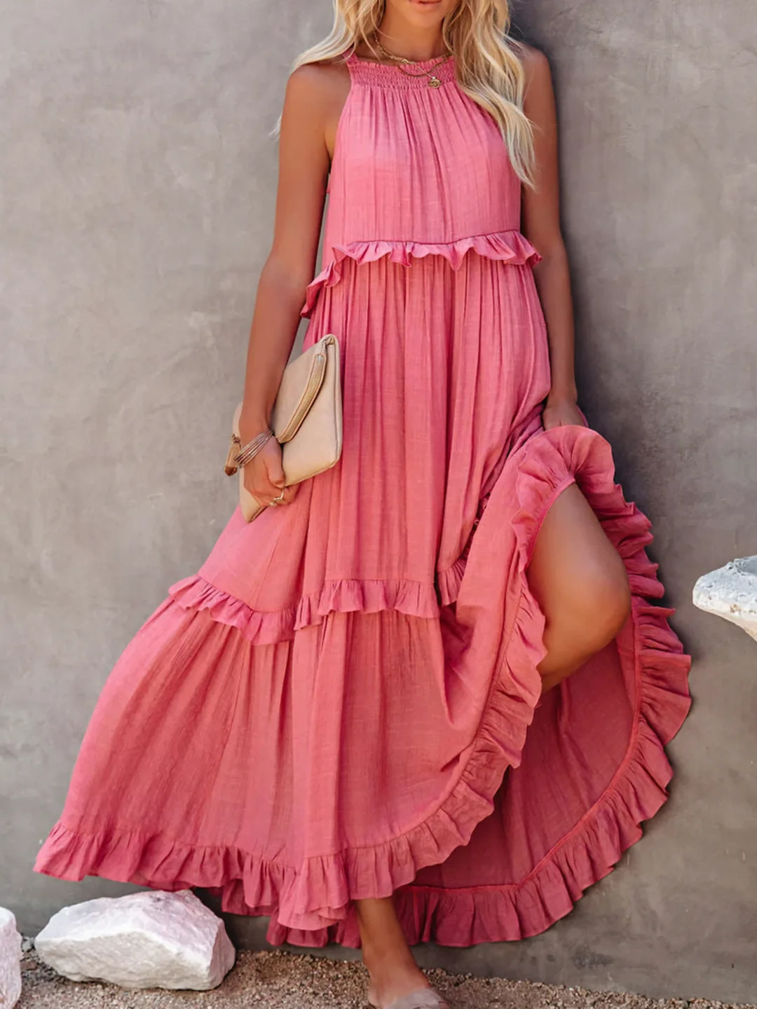 Stella - Ruffle Breeze Maxi Dress