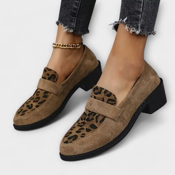 Harper - Elegant Women's Shoes with Leopard Print