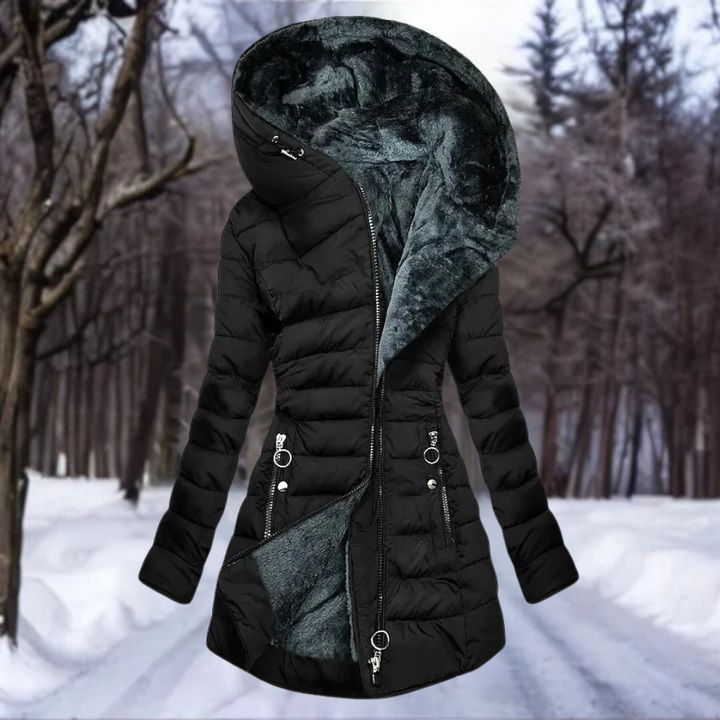 Louna - Elegant plush coat for women