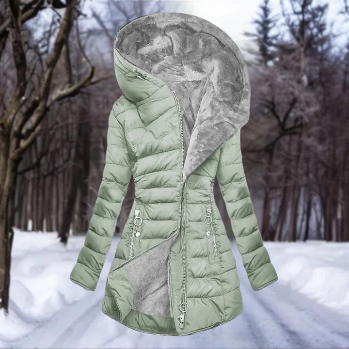 Louna - Elegant plush coat for women