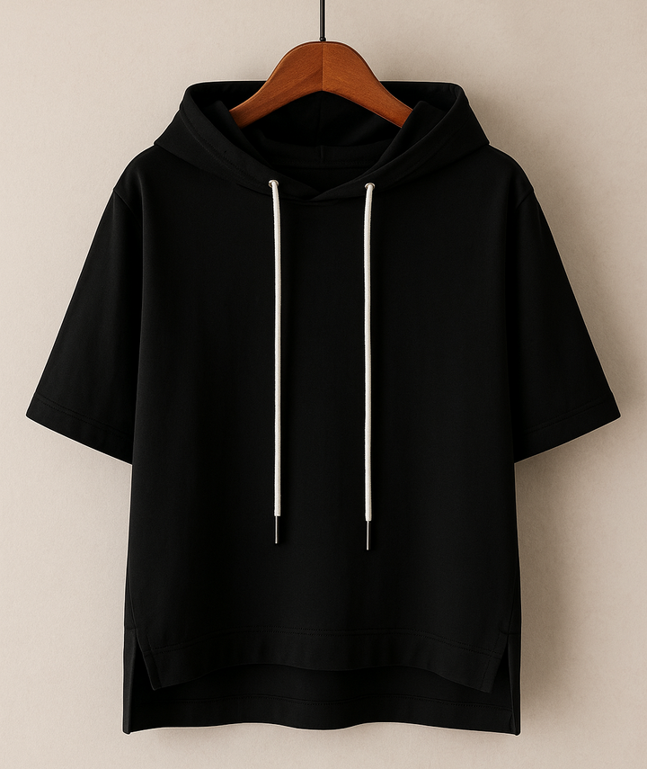 Maribelise - Stylish Short Sleeve Hoodie