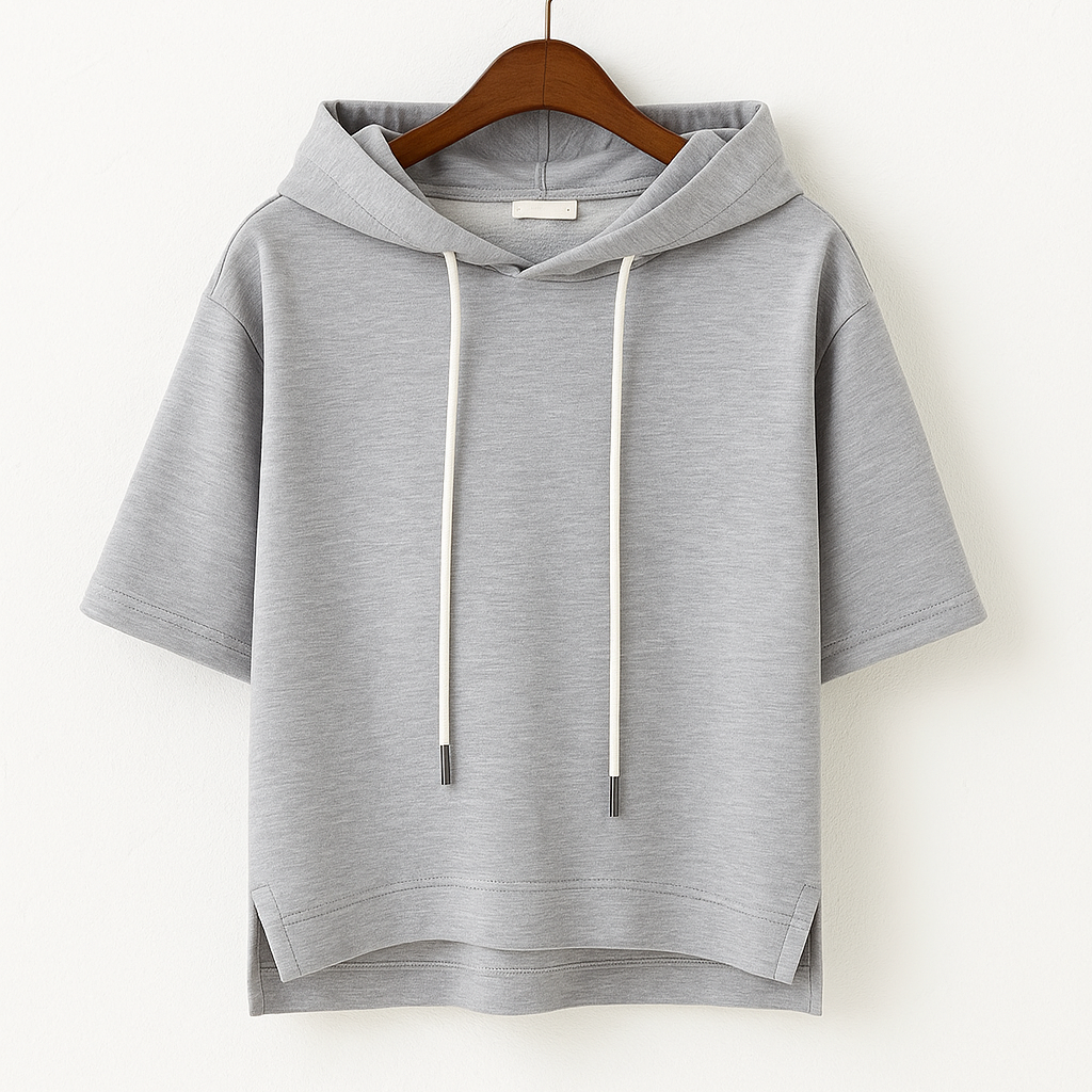Maribelise - Stylish Short Sleeve Hoodie
