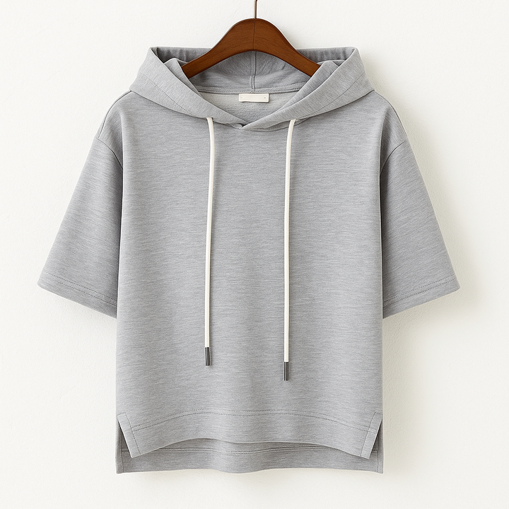 Maribelise - Stylish Short Sleeve Hoodie