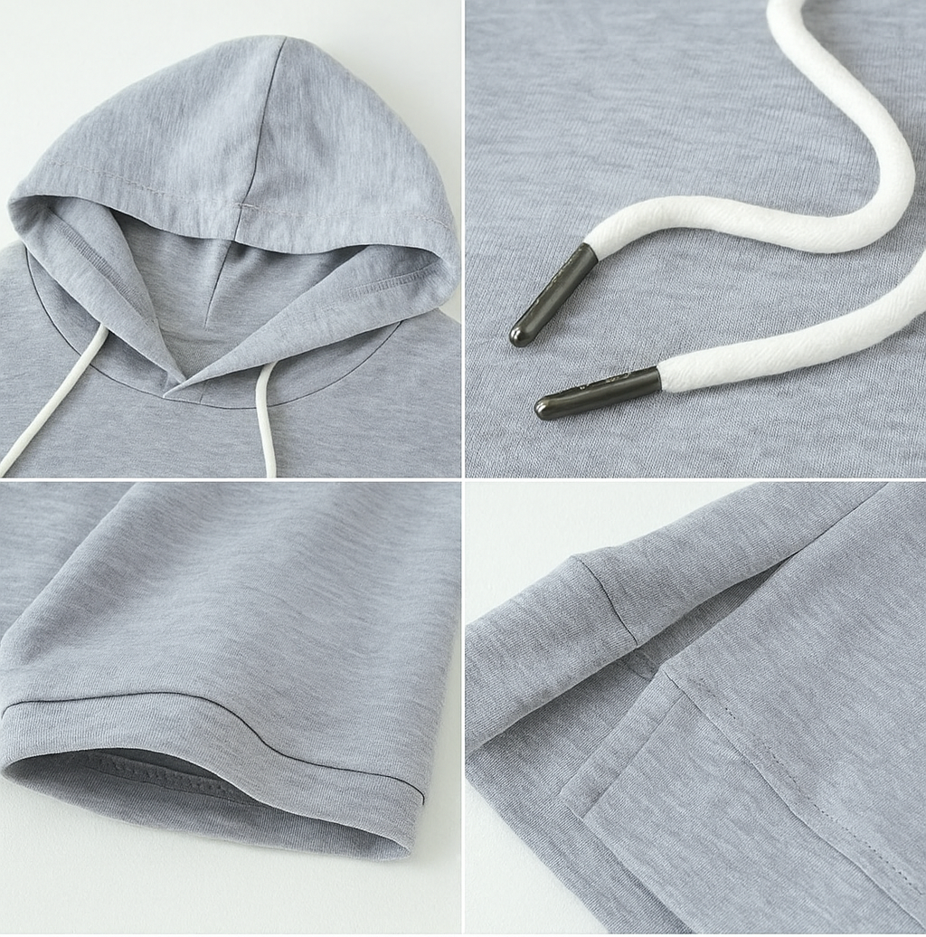 Maribelise - Stylish Short Sleeve Hoodie