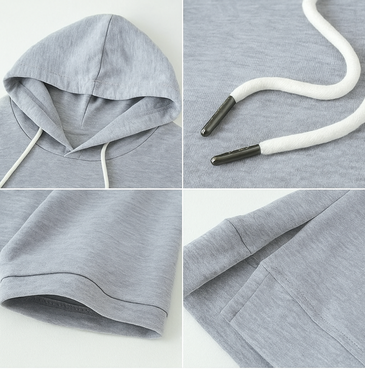 Maribelise - Stylish Short Sleeve Hoodie