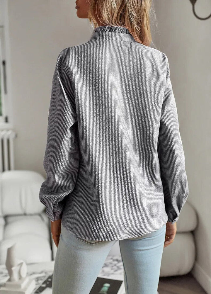 Gemma - Ruffle Long Sleeve Shirt
