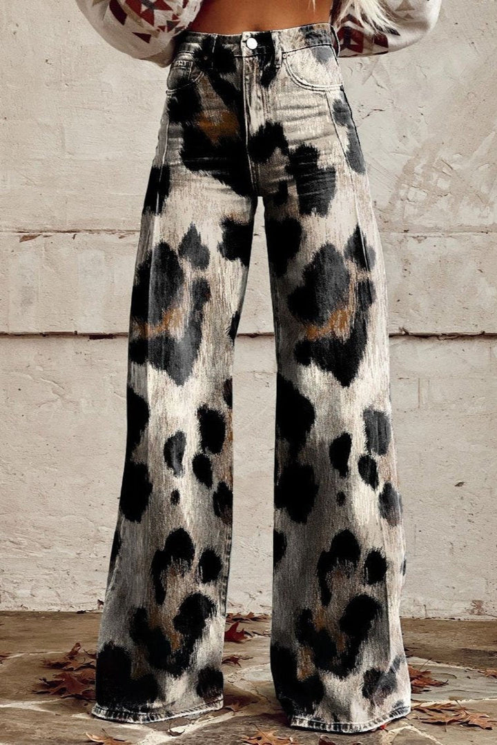 Adrienne - Vintage Boho Pants with Chic Print