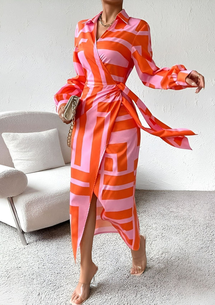 Lenora - Elegant Wrap Dress