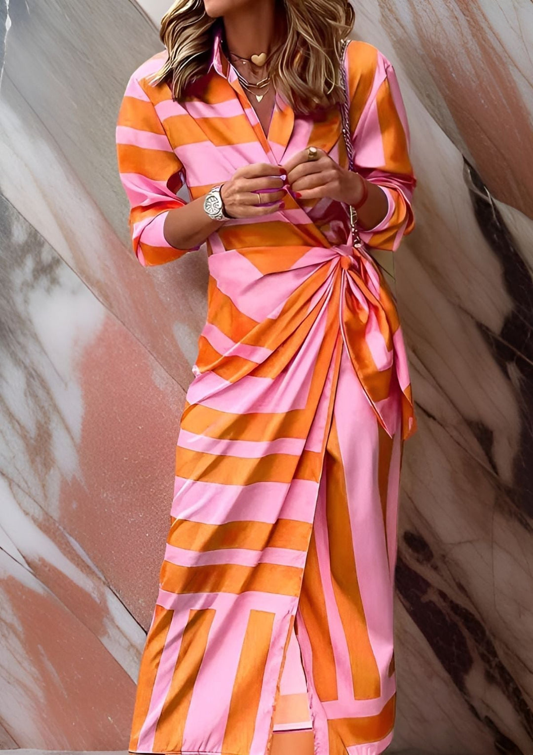 Lenora - Elegant Wrap Dress