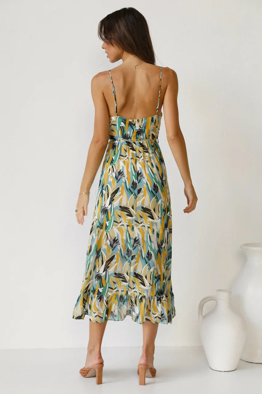Ellen - Printed Summer Dress with Cool Comfort and Sunny Style for Casual Days
