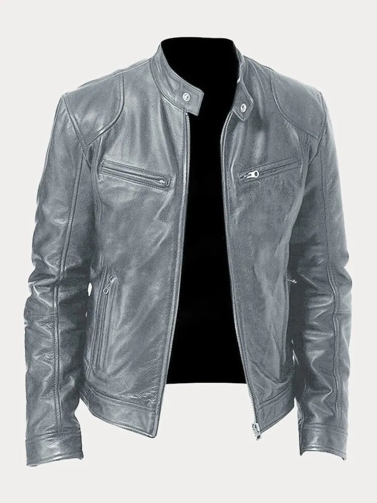 James - Men's casual leather jacket