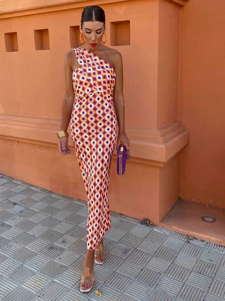 Fay - Elegant One-Shoulder Dress