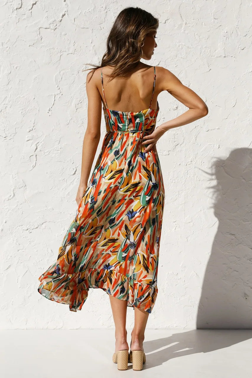 Ellen - Printed Summer Dress with Cool Comfort and Sunny Style for Casual Days