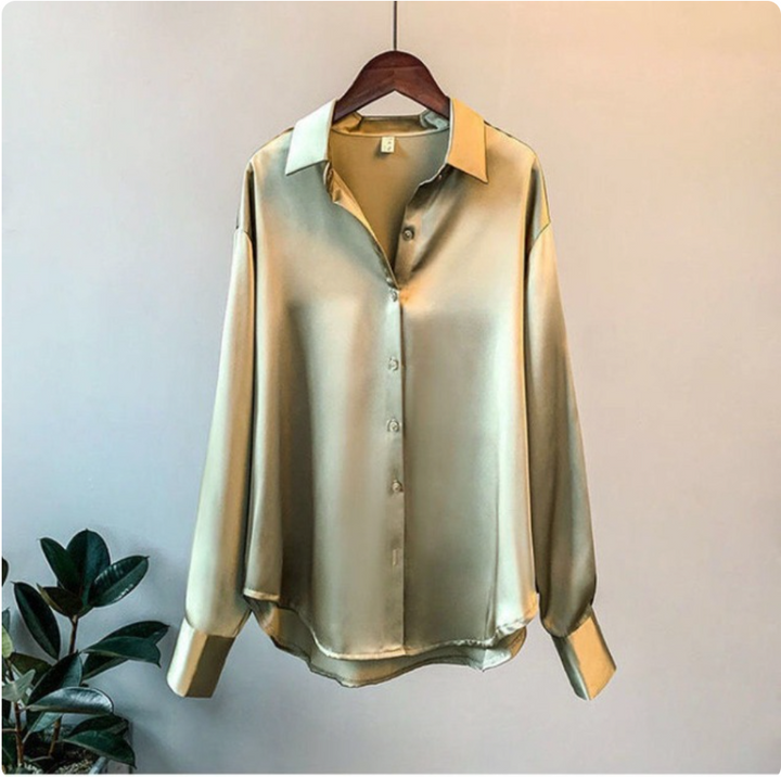 Yara - Women's satin blouse